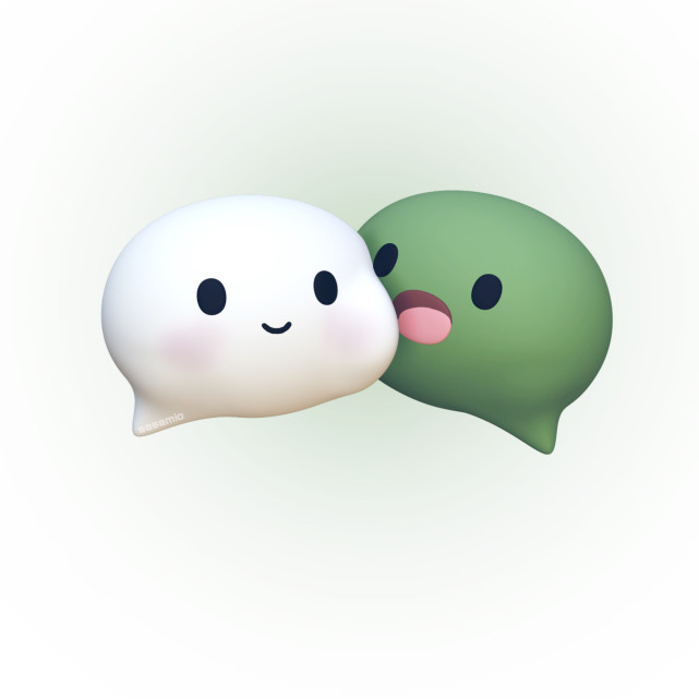 超可爱的微信图标