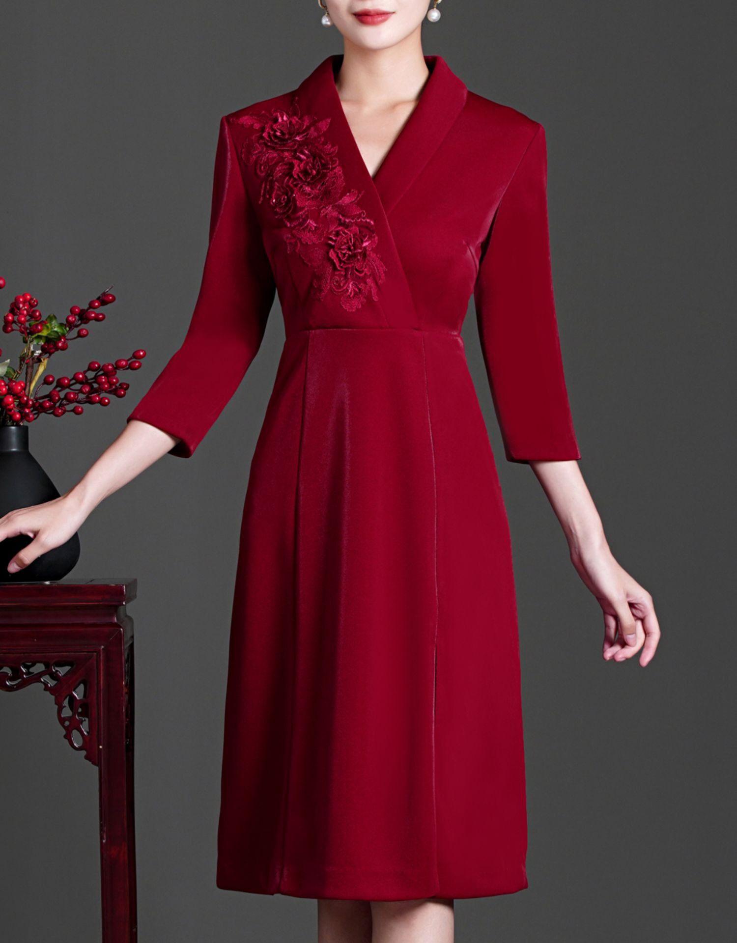 婚礼妈妈礼服高贵秋款