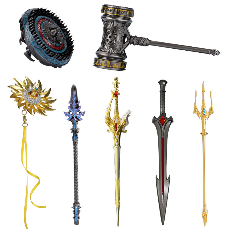 斗罗大陆唐三昊天锤佛怒唐莲七杀剑暗器合金武器模型玩具正版授权