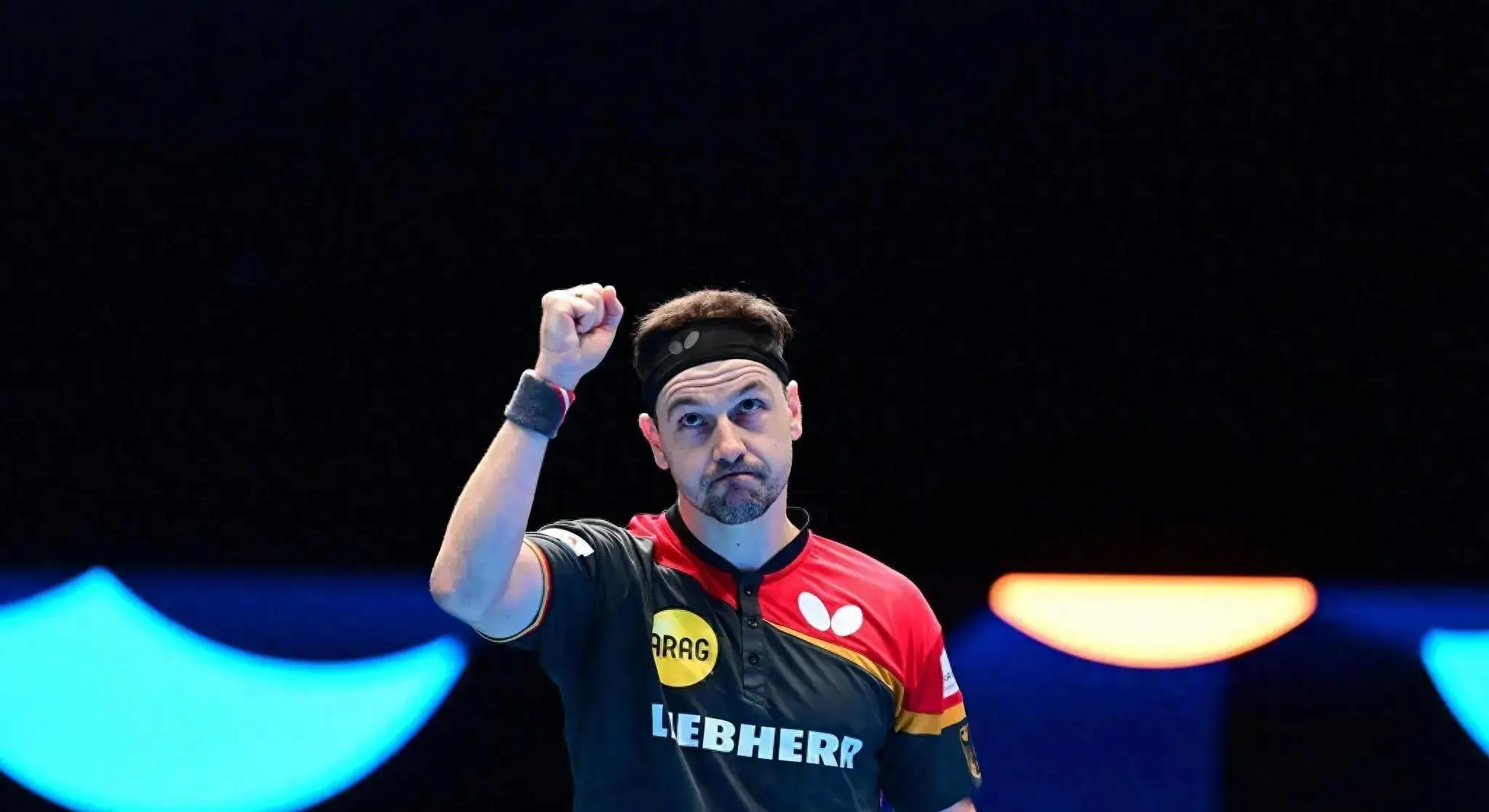 国外乒乓球运动员波尔在我们的人气特别高