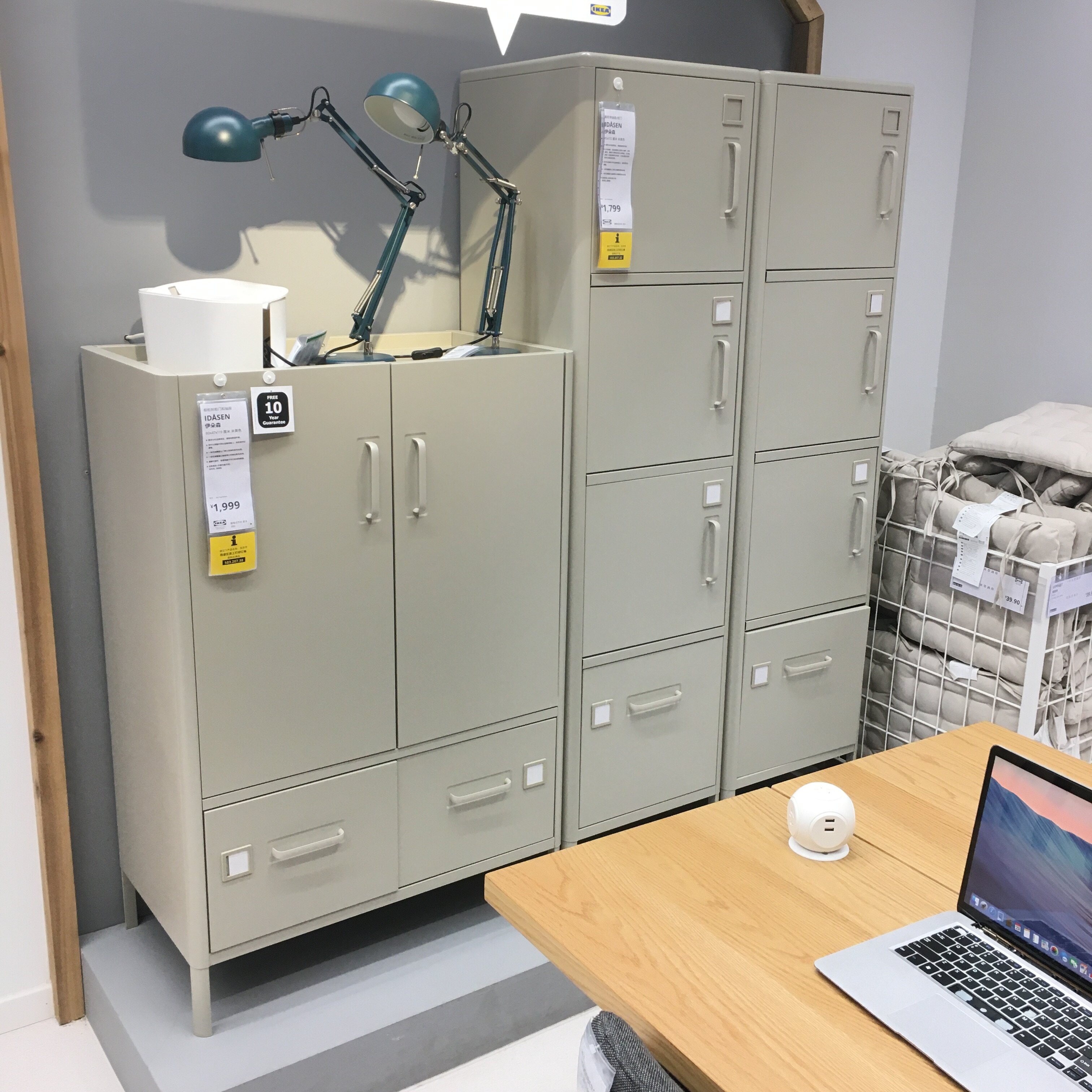 宜家质保10年代购伊朵铁质文件柜抽屉其它柜类