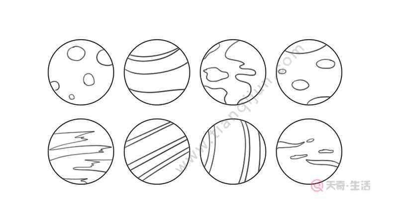 太阳系简笔画 八大行星简笔画怎么画