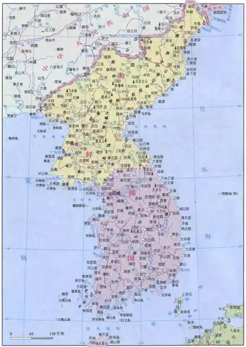 朝鲜韩国行政地图,韩国地图高清中文版
