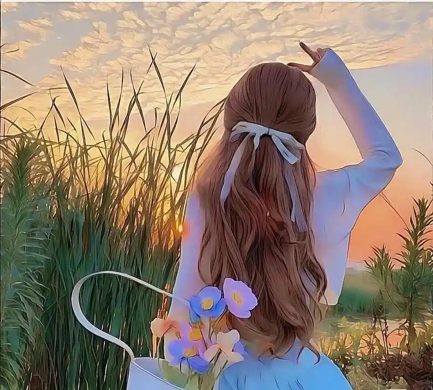 唯美温柔的头像爱了女生头像