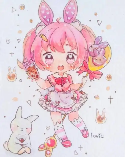 动漫人物画(超萌马克笔动漫q版人物手绘)-知识 - 深圳生活网