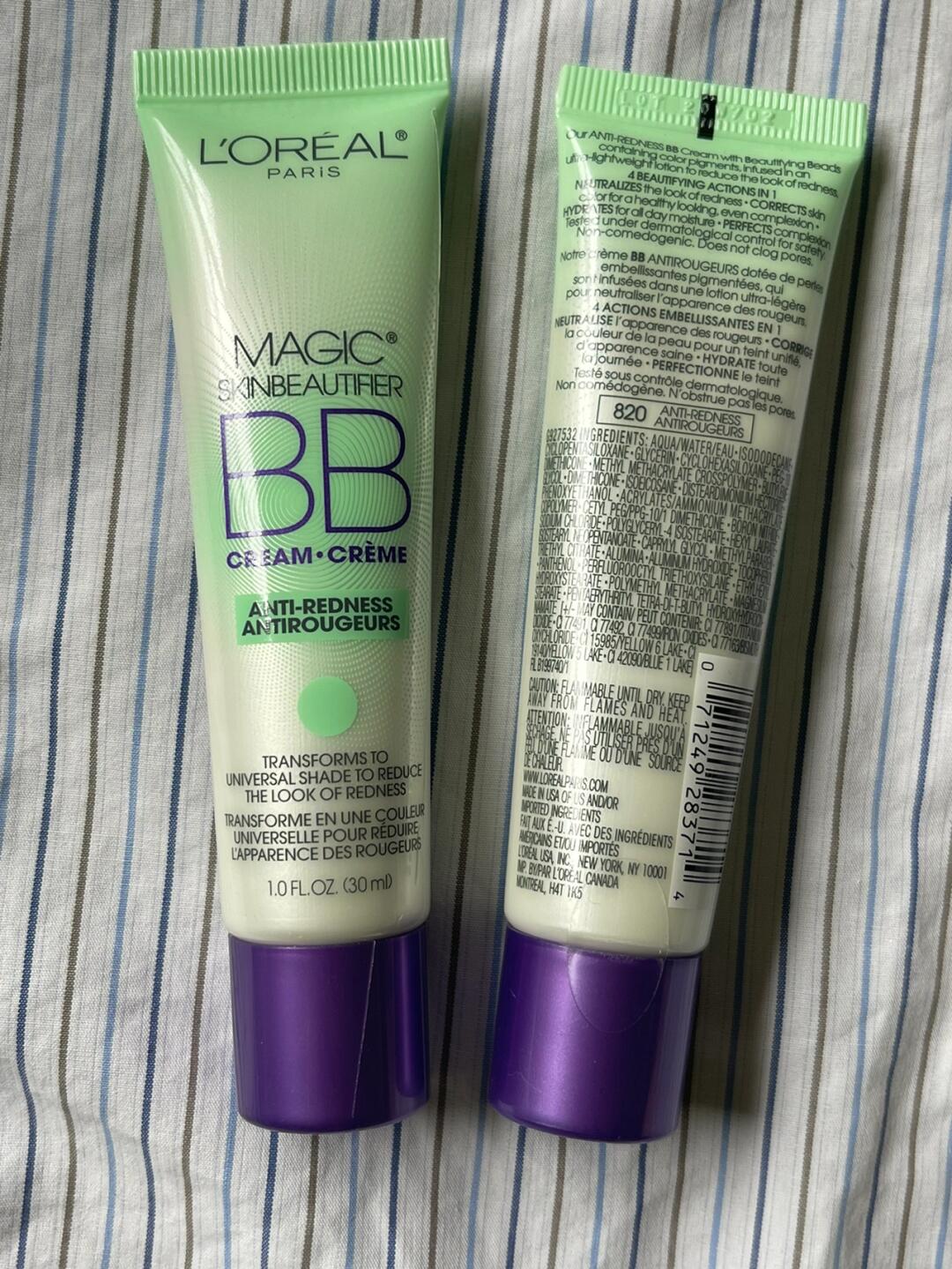 欧莱雅绿管bb霜