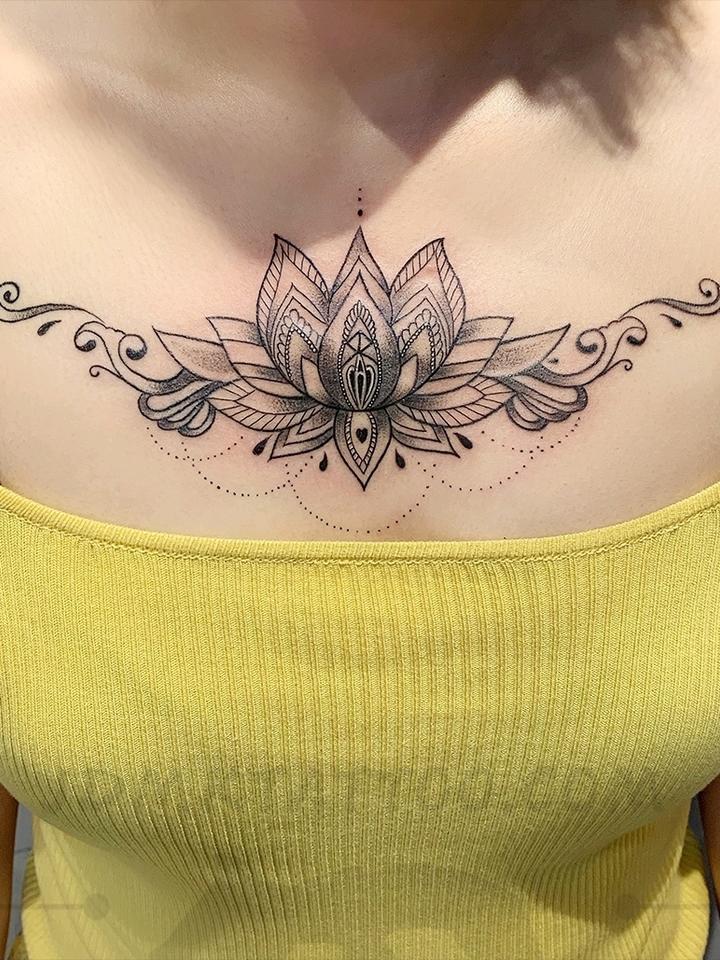 北京纹身/望京纹身/前胸纹身_纹身图案手稿图片_娟姐的纹身作品集