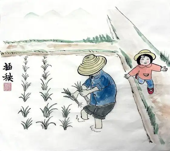 国画小品一组儿时记忆