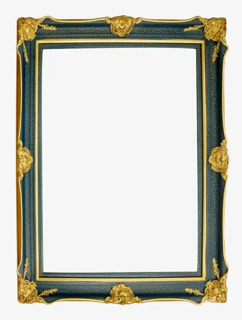 金色华立长方形画框