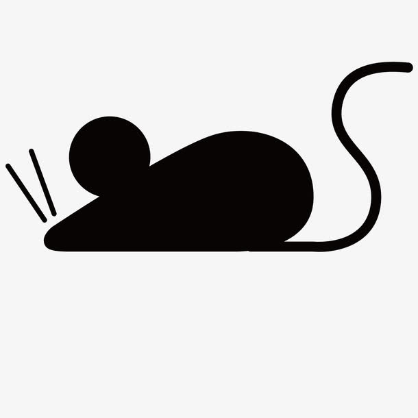 老鼠剪影免抠素材免费下载_觅元素51yuansu.com