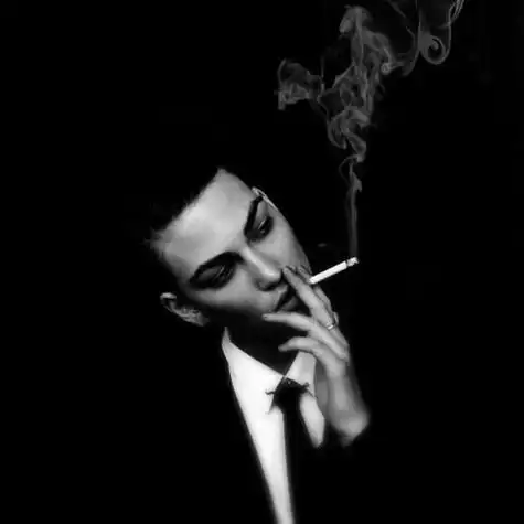 黑夜寂寞吸烟人头像