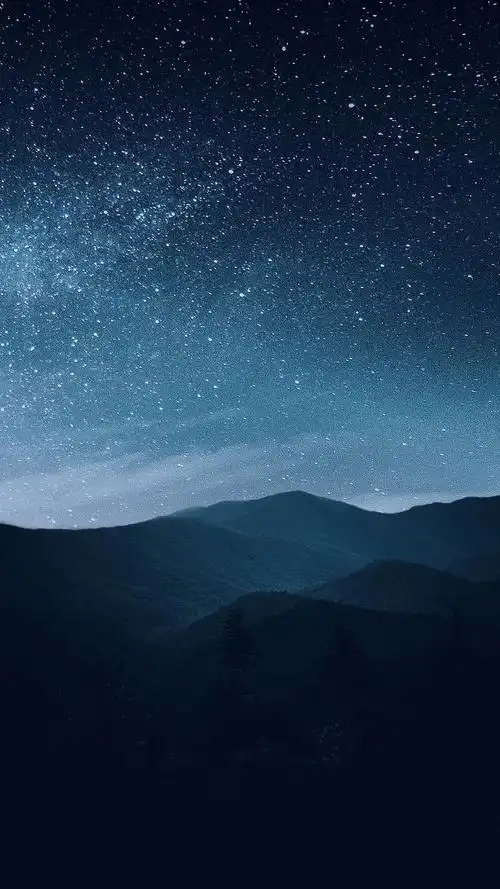 璀璨迷人的星空夜晚,图库-回车桌面