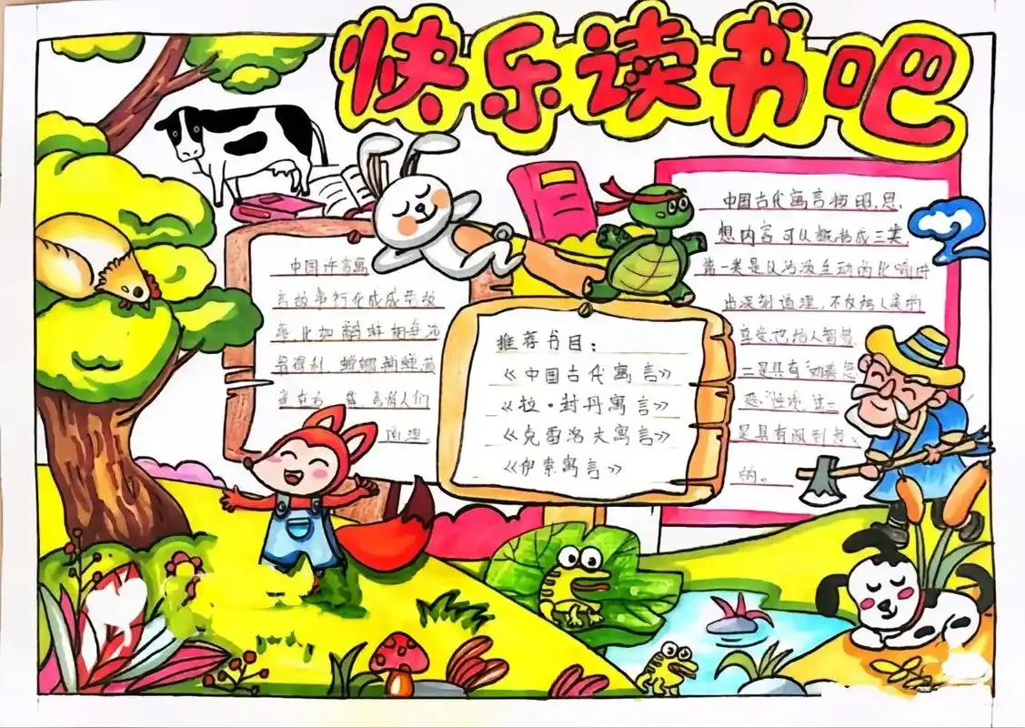 读书手抄报,阅读小报,我爱阅读手抄报.好看的读书手抄报,快乐 - 抖音