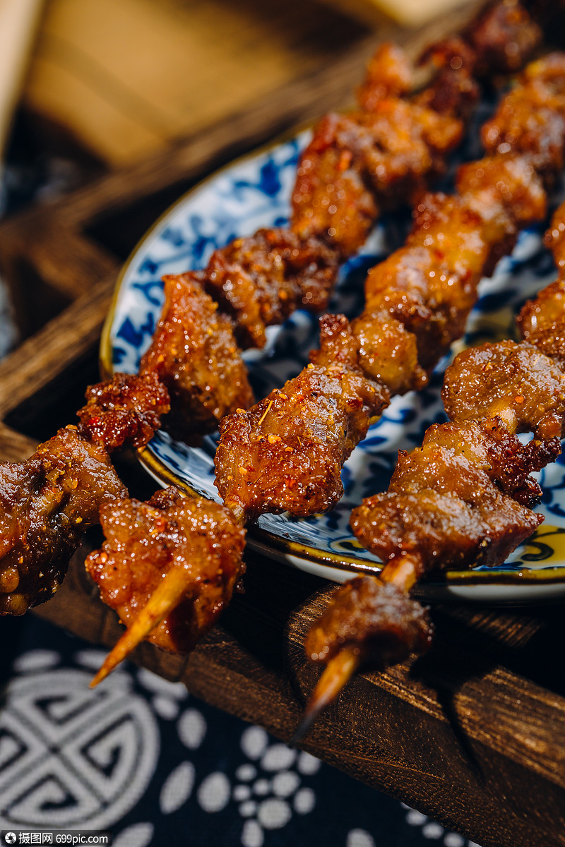 烧烤美食摄影烤串炭烤美味