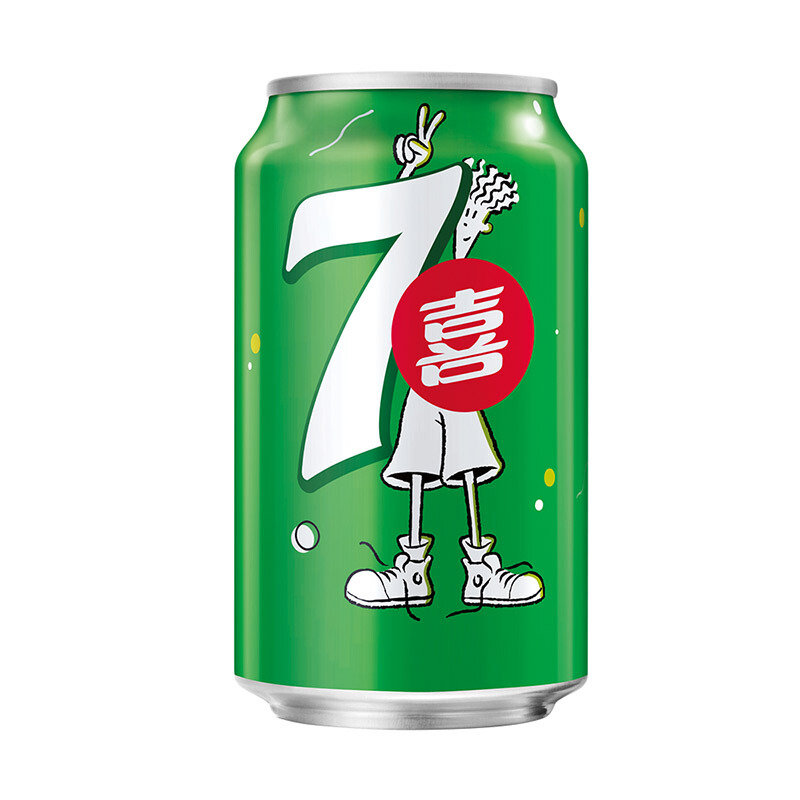 百事可乐7喜柠檬味汽水330ml24新老包装随机发货百事出品