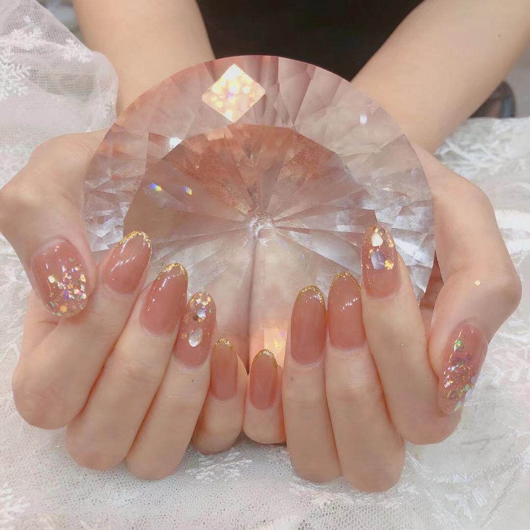 冰透奶茶裸色指甲油2022年新款流行网红果冻透色指甲彩妆