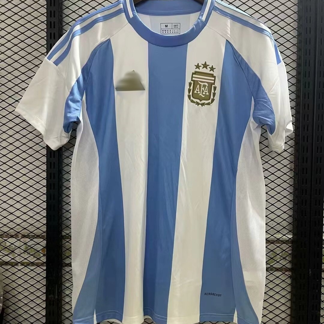 24-25阿根廷主场球迷版球衣短袖热身运动足球服-阿里巴巴