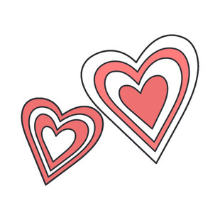 双鲸爱心图案图片