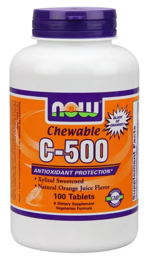 vitamin c-500 chewable orange 100 tabs