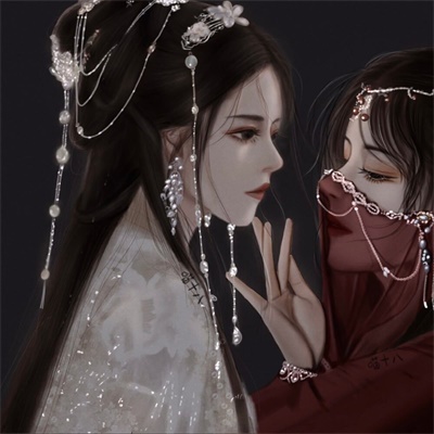 古风闺蜜头像仙气唯美古风闺蜜头像两张分开动漫