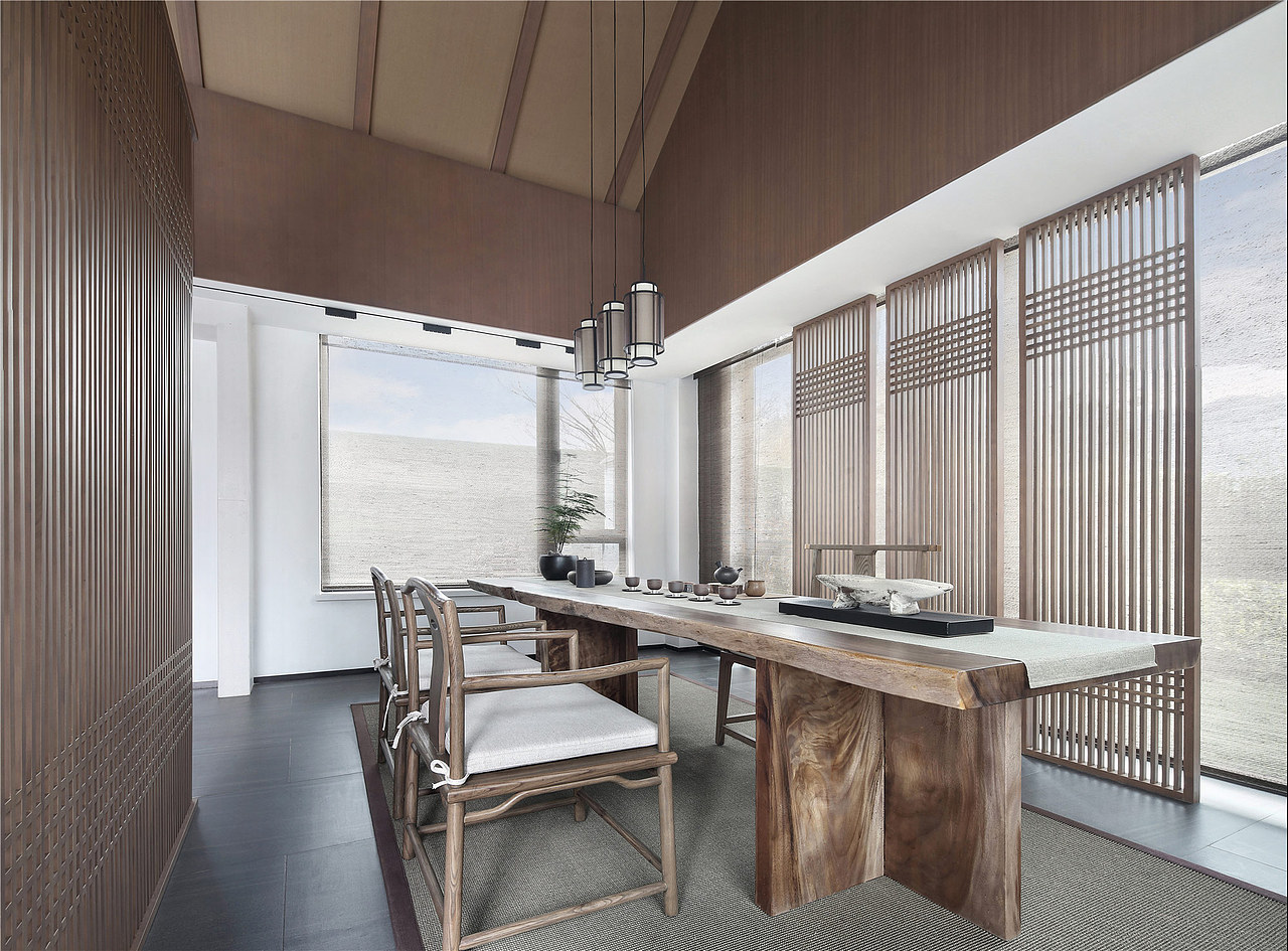 成都新中式禅意茶室设计浓缩东方含蓄之美