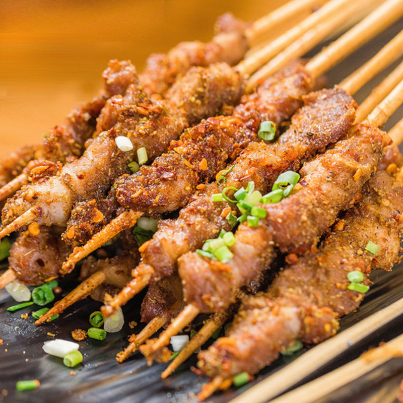 牛肉烧烤串烧烤串串食材半成品新鲜牛肉串