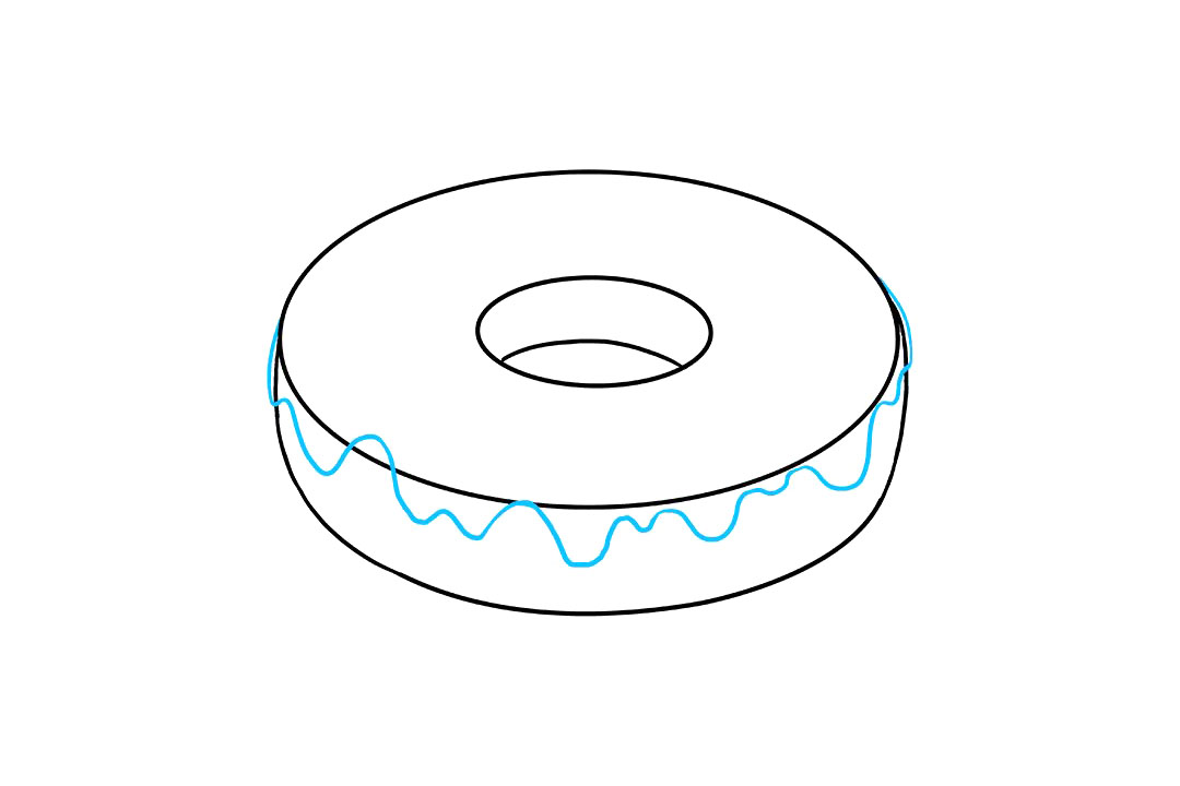 甜甜圈怎么画-图3甜甜圈怎么画-图2甜甜圈怎么画-图1简笔画作品完成图
