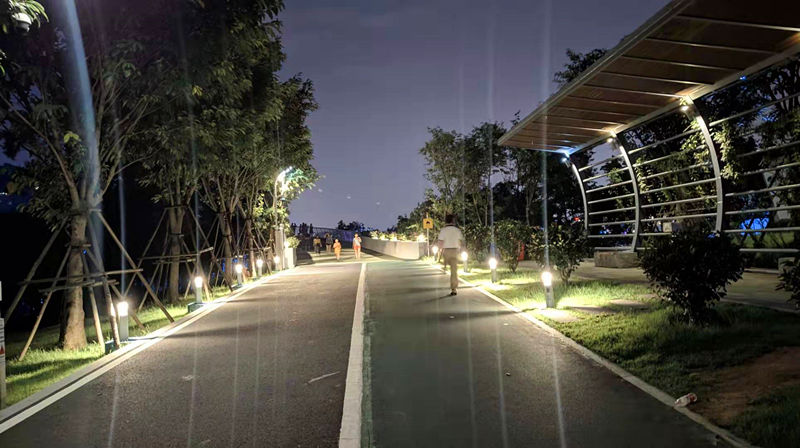 灯光充足,跑道专业