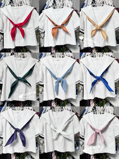 三角巾还不少 03色系还不齐全 作为手残党很少打三角巾 穿水手服