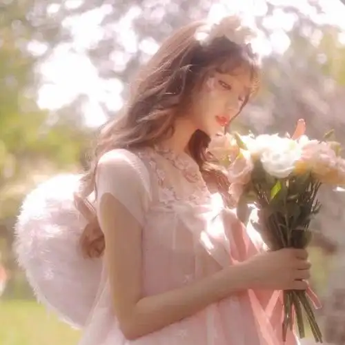 网图女生头像甜美幸福