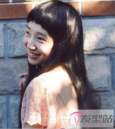 长直发适合搭配的刘海 这些刘海瘦脸又温柔可人