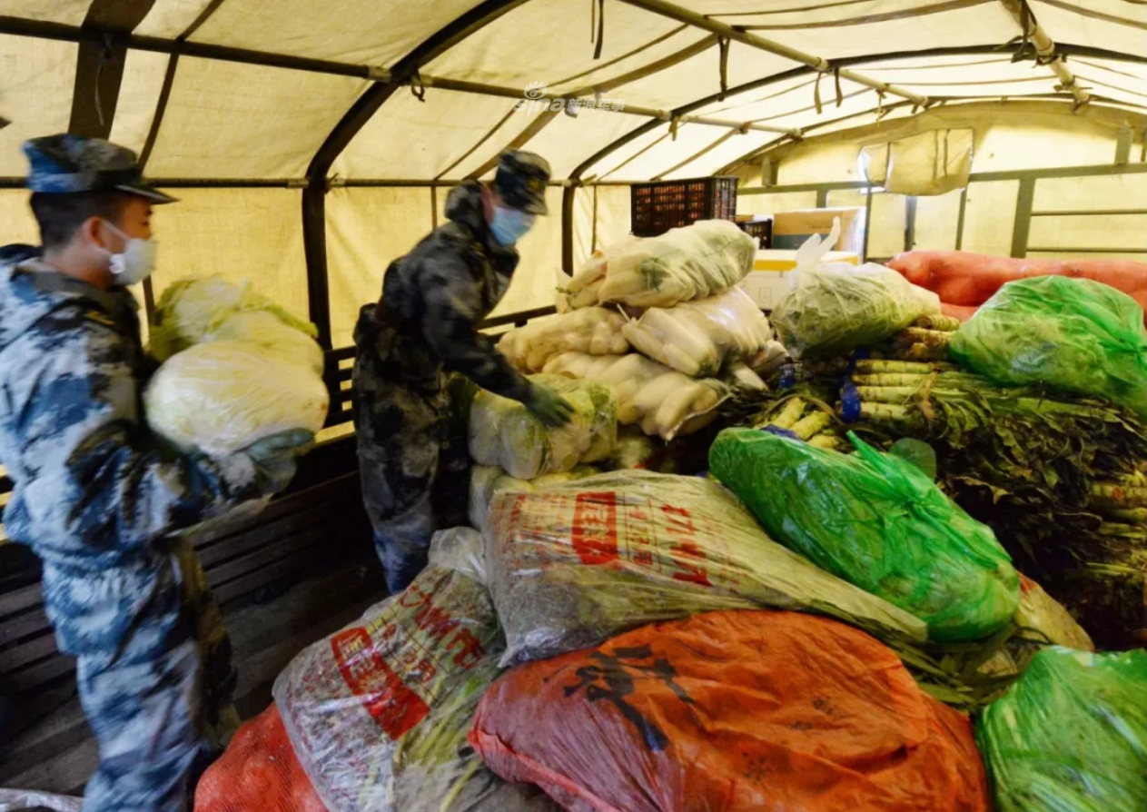 雷霆救兵!空军驻鄂部队130两军用卡车向武汉输送物资