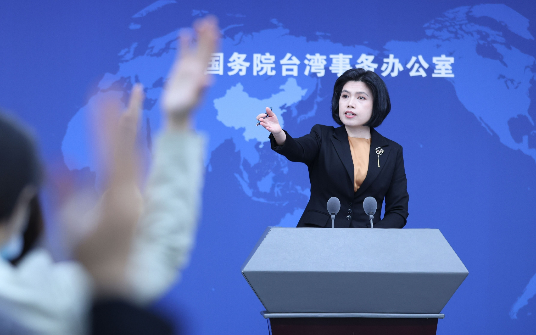 国台办发言人朱凤莲(资料图)