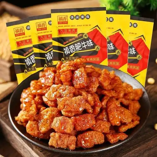 禛香肥牛辣条 20g*5袋 大豆制品素肉香菇肥牛休闲小零食酱香肥牛新
