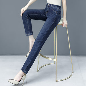 高档牛仔裤女品牌高腰图片