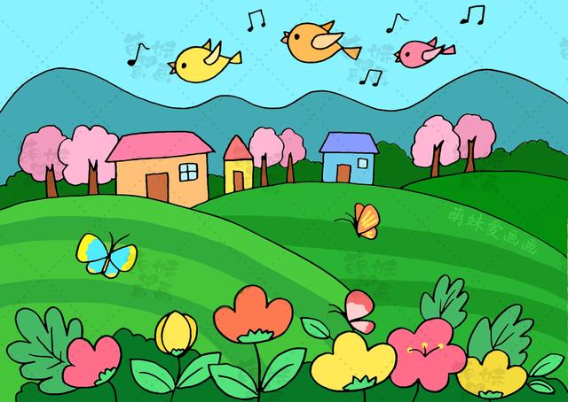 含文字内容的春天手抄报模板及简笔画合集,简单漂亮,可收藏备用