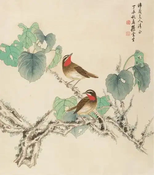 孙云生山水花鸟作品欣赏