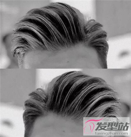 发量多男生适合的发型 两边铲背头好时髦