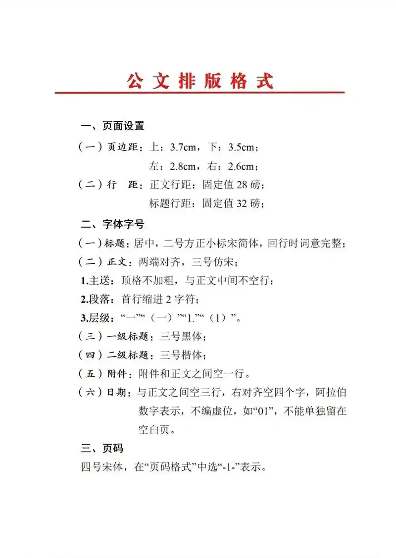 公文排版格式.#公文写作#排版#格式#写作素材 - 抖音