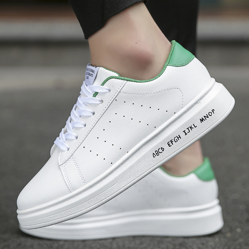 ins厚底男鞋春季潮鞋韩版百搭男生小白鞋休闲白鞋子男士板鞋潮流