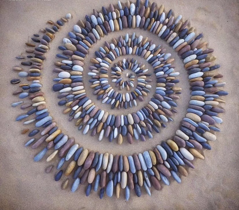 摆石头块的艺术