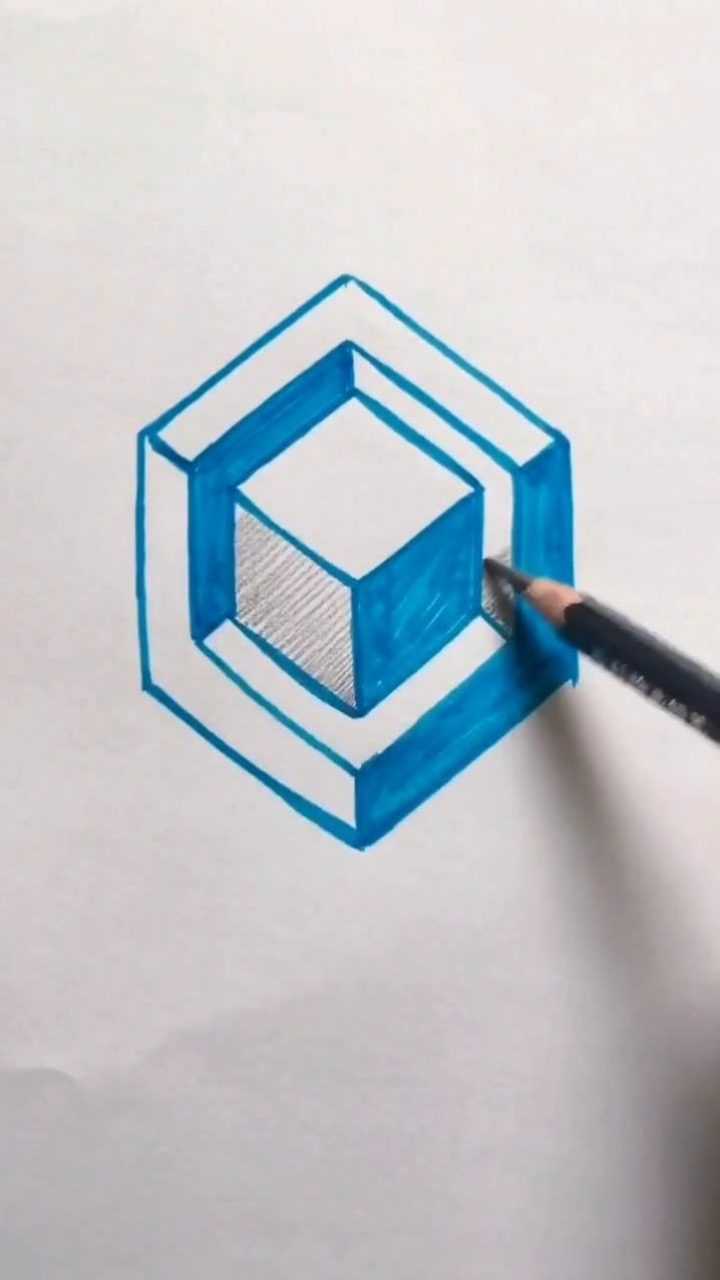 教大家如何画立体图形它能够从中体现出你的绘画能力