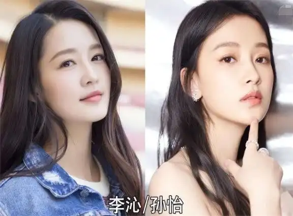 孙俪和蒋勤勤孙俪和蒋勤勤可谓是娱乐圈中长相最相似的一对,尽管她们