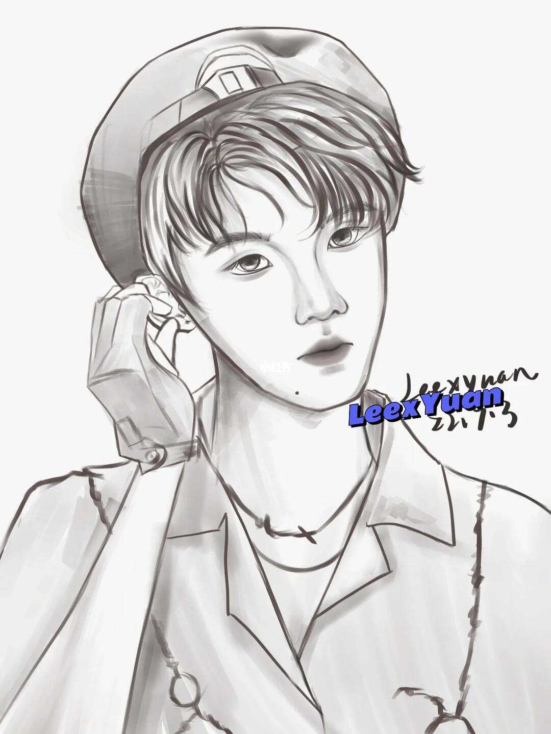 马嘉祺好久没画了速度摸一下