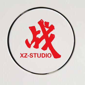 qefh肖战车贴战字油箱盖个性文字汽车贴纸肖战工作室logo贴高人气qy战