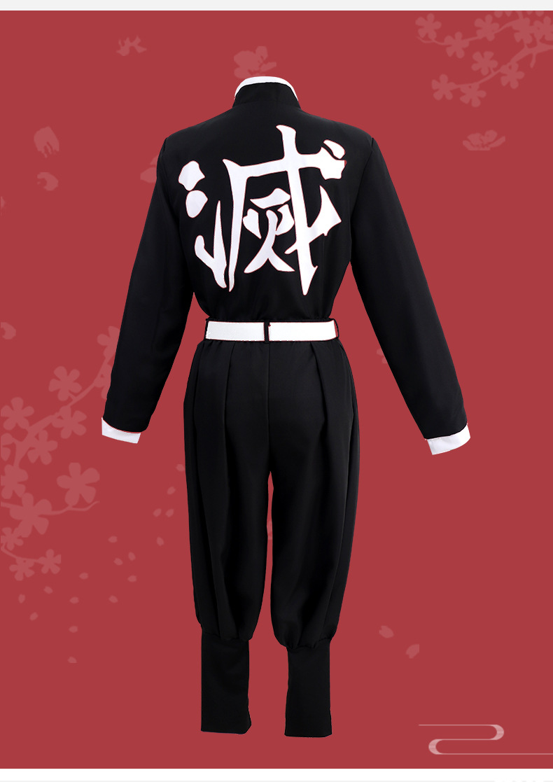 鬼灭之刃鬼杀队队服炎柱大哥炼狱杏寿郎cosplay服装套装男 现货