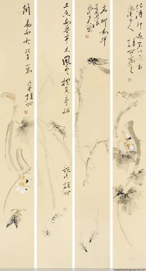 胡石花鸟作品欣赏