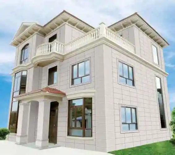 罗马柱外墙砖效果图