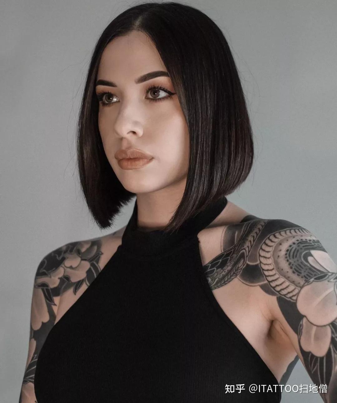 来自米兰的纹身师小姐姐作品和颜值都很能打