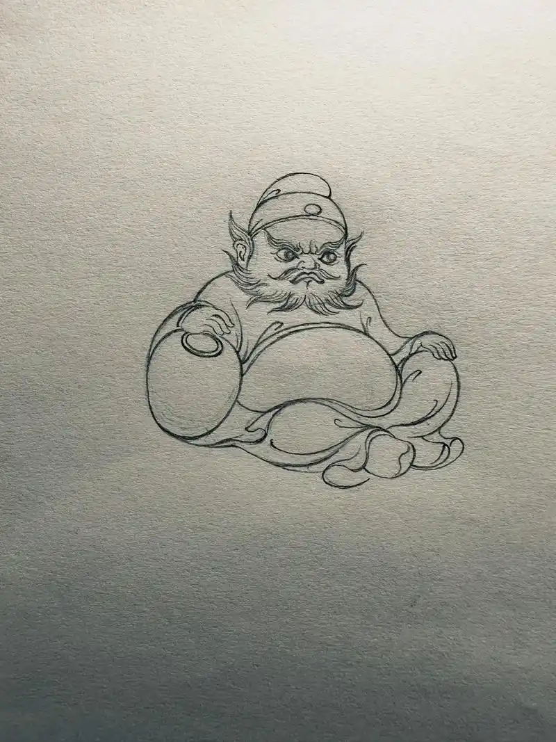 q版钟馗.奶凶奶凶的#钟馗#原创 #q版#玉雕设计 - 抖音